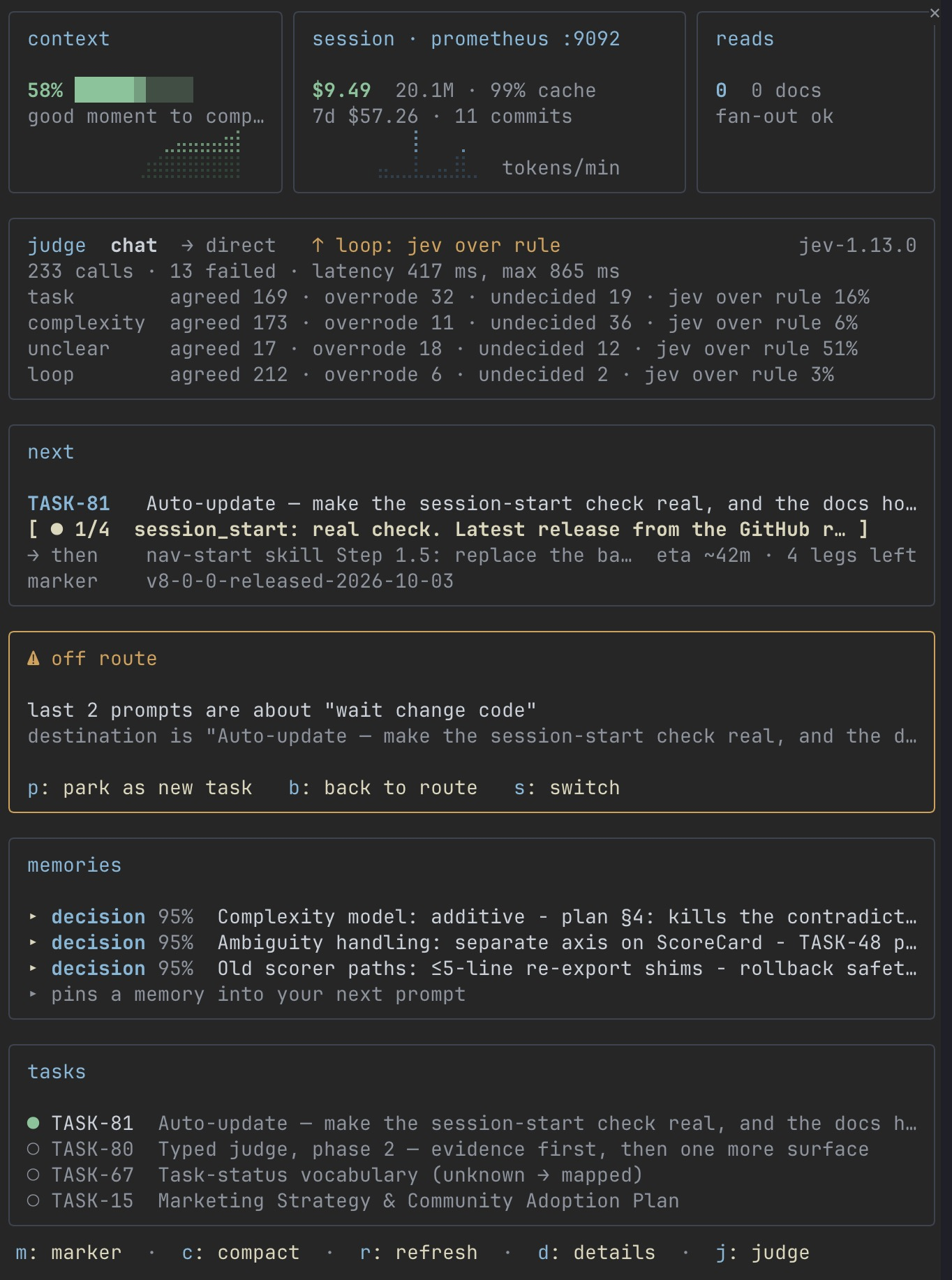 The /nav pane